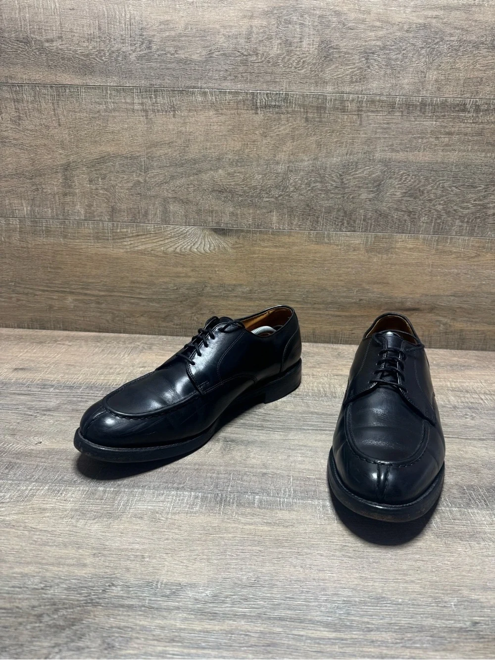 Allen Edmonds Black Leather Derby Shoes